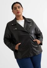 Plus Size moto Jacket