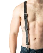 leather suspender harness
