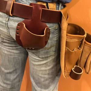 leather tool belt with suspenders