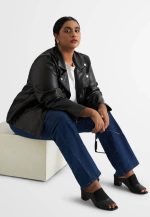 Plus Size moto Jacket