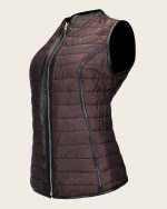 Black Leather Vest Womens