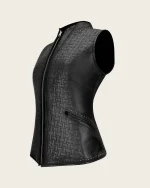 Black Leather Vest Womens USA