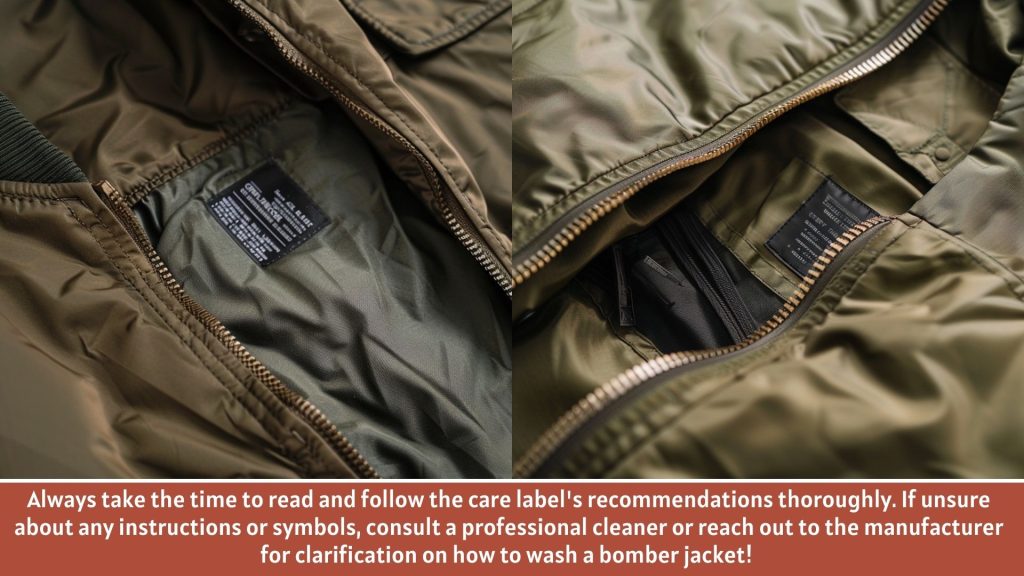 how to clean a bomber jacket