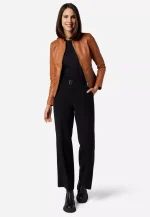 Brown Lambskin Leather Jacket USA