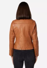 Brown Lambskin Leather Jacket