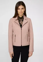Dusty Rose Leather Jacket