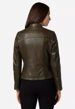 Olive Green Leather Jacket USA