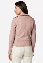 Rose Pink Leather Jacket United States