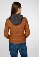 Womens Brown Leather Motorcycle Jacket USA