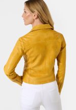 Womens Yellow Leather Jacket USA