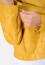 Womens Yellow Leather Jacket United States