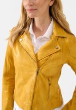 Womens Yellow Leather Jacket