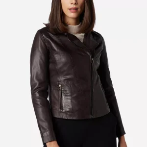 Dark Brown Leather Jacket Women