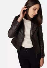Dark Brown Leather Jacket Women United States
