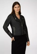 Leather Racer Jacket Women