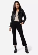 Short Leather Jacket Women US