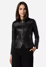 Soft Black Leather Biker Jacket