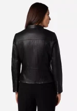 Soft Black Leather Biker Jacket