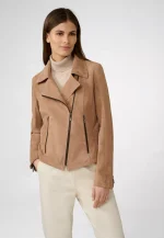 Women Brown Suede Jacket