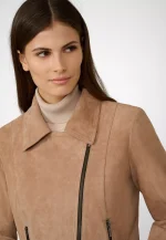 Women Brown Suede Jacket