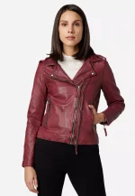 Oxblood Leather Jacket