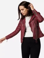 Oxblood Leather Jacket