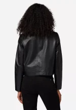 Womens Black Leather Shirt United States