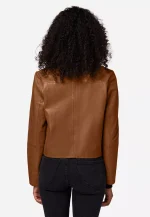 Womens Brown Leather Shirt USA