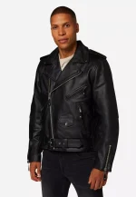 Biker Black Leather Jacket