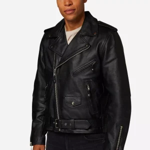 Biker Black Leather Jacket