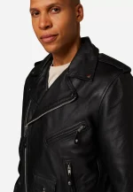 Biker Black Leather Jacket