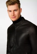 Black Lambskin Leather Jacket United States
