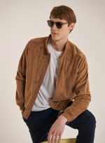 Brown Suede Motorcycle Jacket