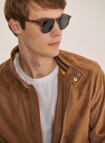 Brown Suede Motorcycle Jacket