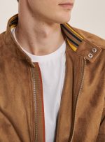 Brown Suede Motorcycle Jacket