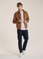 Brown Suede Motorcycle Jacket