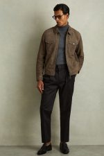Charcoal Suede Jacket