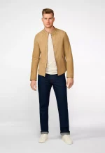 Mens Tan Leather Jacket US
