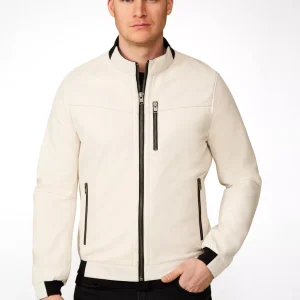 White Lambskin Leather Jacket