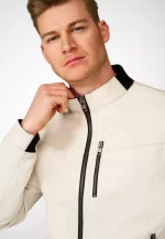 White Lambskin Leather Jacket United States