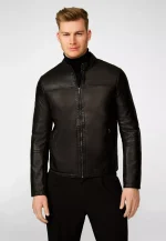 Black Lambskin Leather Jacket