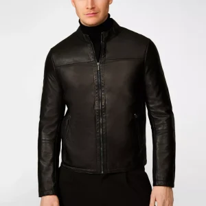 Black Lambskin Leather Jacket