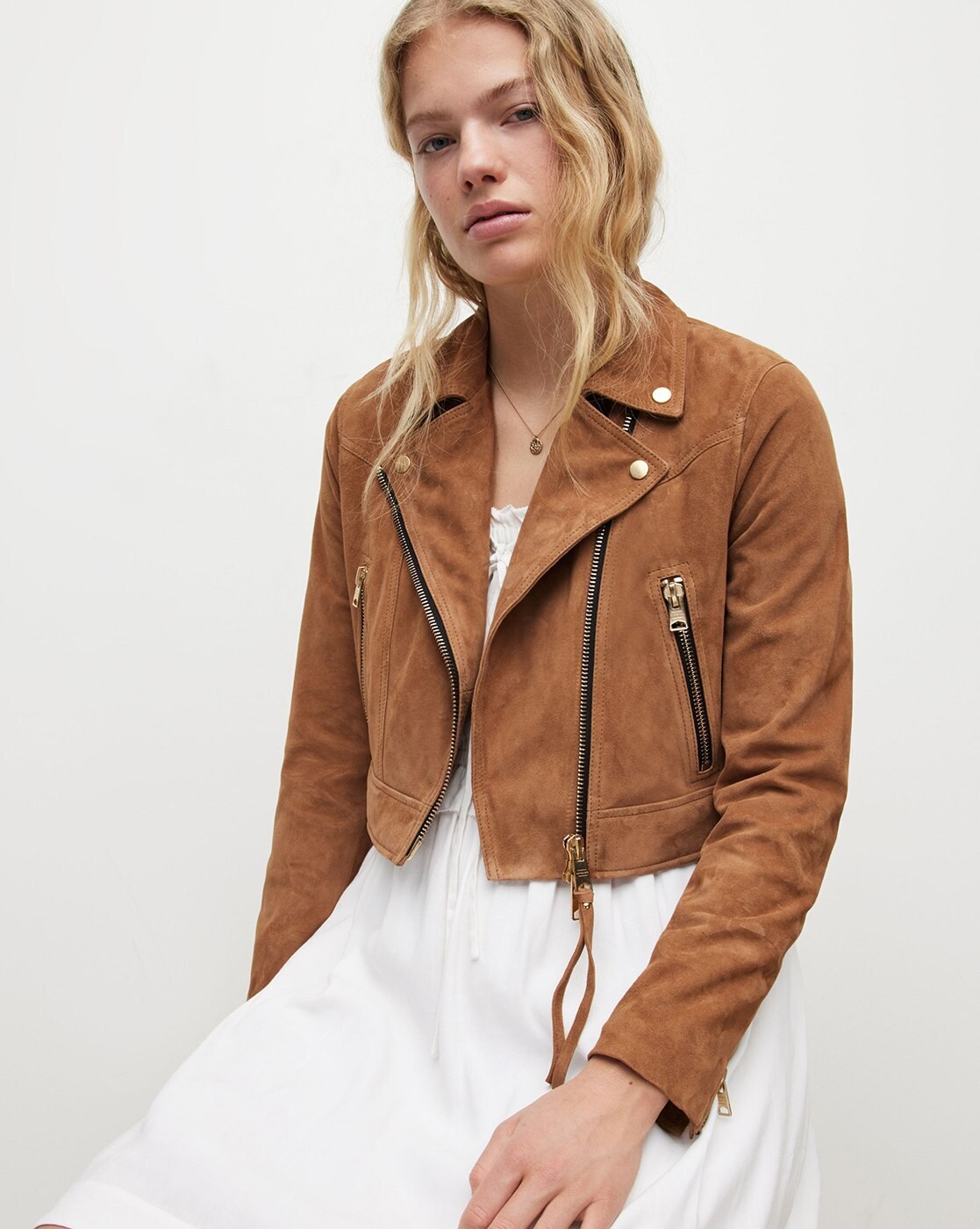 Suede Cropped Jacket Suede Cropped Jacket