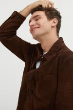 Chocolate Brown Suede Jacket