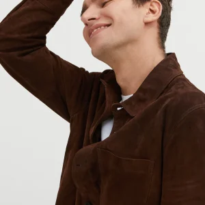 Chocolate Brown Suede Jacket