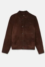 Chocolate Brown Suede Jacket