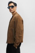 Cognac Suede Jacket US