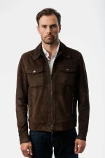 Dark Brown Suede Jacket