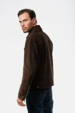 Dark Brown Suede Jacket US