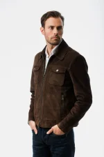 Dark Brown Suede Jacket